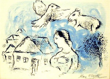 village bullfight Tableau Peinture - Le village contemporain Marc Chagall